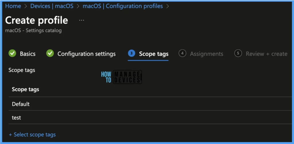 Configure New Managed Settings in macOS Catalogue using Intune 2309 release or later Fig. 7